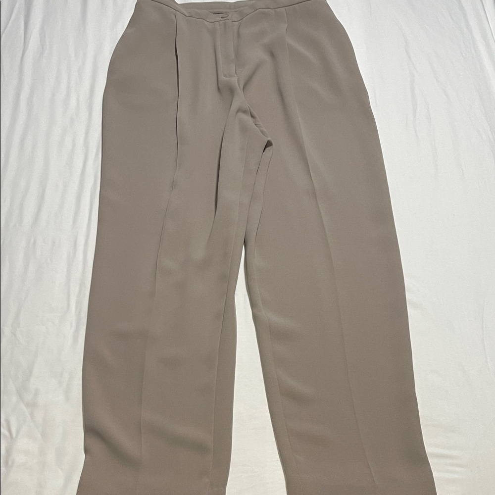 Laura Scott Petite Light Gray Pants